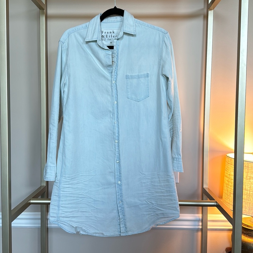 Frank and Eileen- Mary shirt dress with distressing